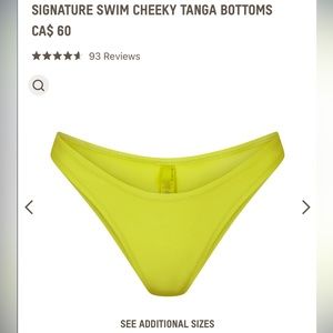 SKIMS - Signature Swim Cheeky Tanga Bottoms